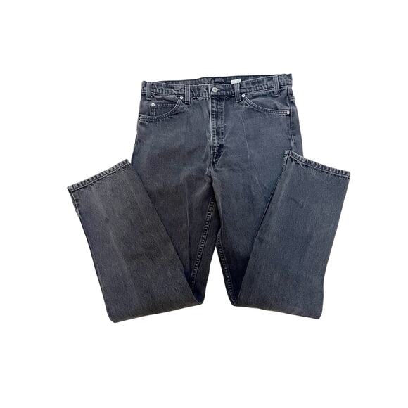 Levi’s 505 Black Denim Straight Leg Orange Tab 1996 36x34 - Picture 2 of 7